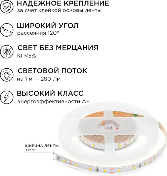 Изображение товара Светодиодная лента Apeyron Electrics SMD3528 / 10-11
