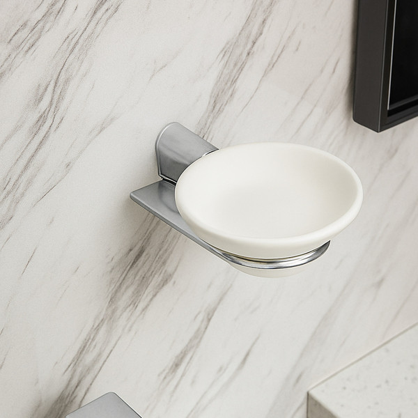 Изображение товара Набор аксессуаров для ванной и туалета Lauter 21SH2061 + 21SH2051 + 21SH2091 + 21SH2111 (Chrome, 4 предмета)