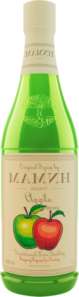Изображение товара Сироп Мамин рецепт Яблоко (1л)