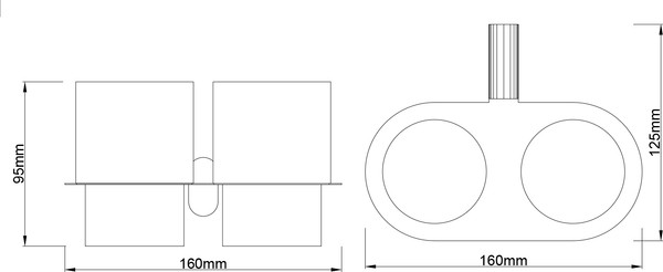 Изображение товара Набор аксессуаров для ванной Lauter 21SH2082 + 21SH42092 + 21SH2092 (Matt Black, 3 предмета)