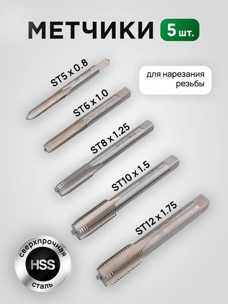 Изображение товара Набор футорок для восстановления резьбы RockForce RF-9131U1 (66083)