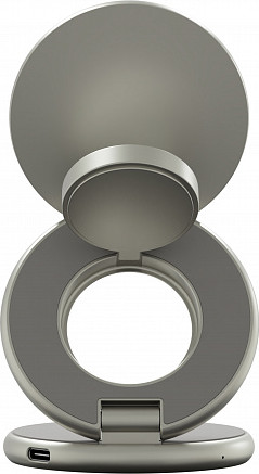 Изображение товара Зарядное устройство беспроводное Magssory Signature Disc Pro 3в1 WCH073T (Titan)