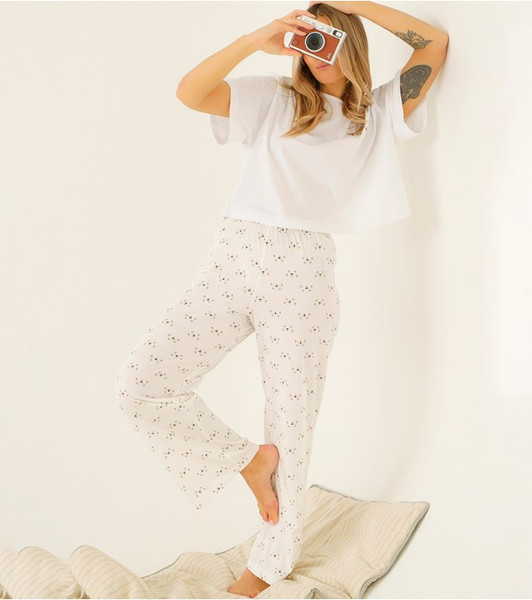 Изображение товара Штаны домашние Dea Mia 5306 рис.0015 (р.170,176-106, молочный)