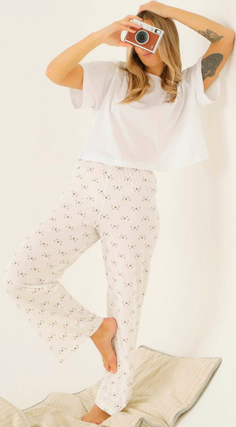 Изображение товара Штаны домашние Dea Mia 5306 рис.0015 (р.170,176-94, молочный)