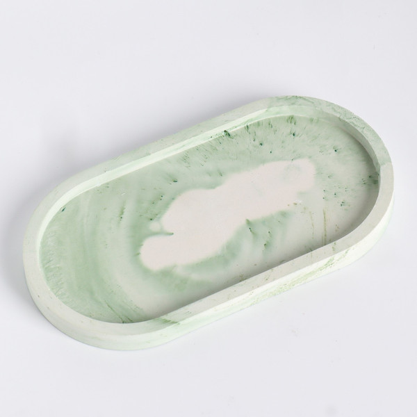 Изображение товара Набор свечей Дарим Красиво Лофт на подставке / 5365014 (бело-зеленый)