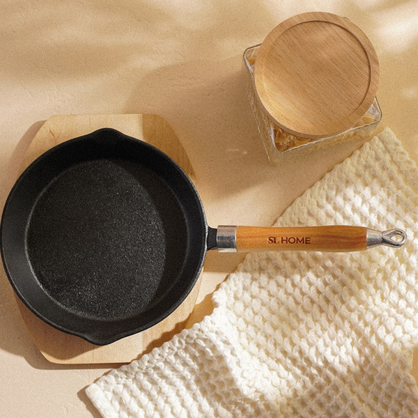 Изображение товара Сковорода Sima-Land Home На деревянной подставке / 9655531