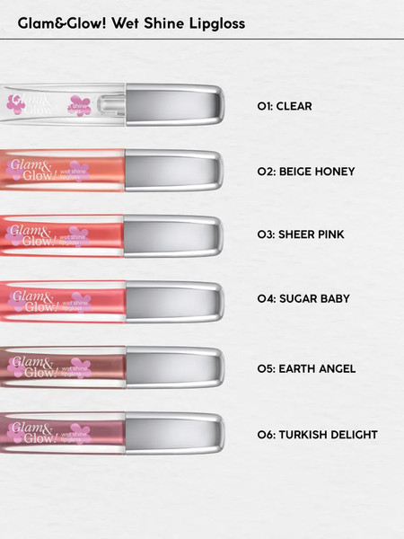Изображение товара Блеск для губ Monic Beauty Glam&Glow! Wet Shine тон 01 Clear