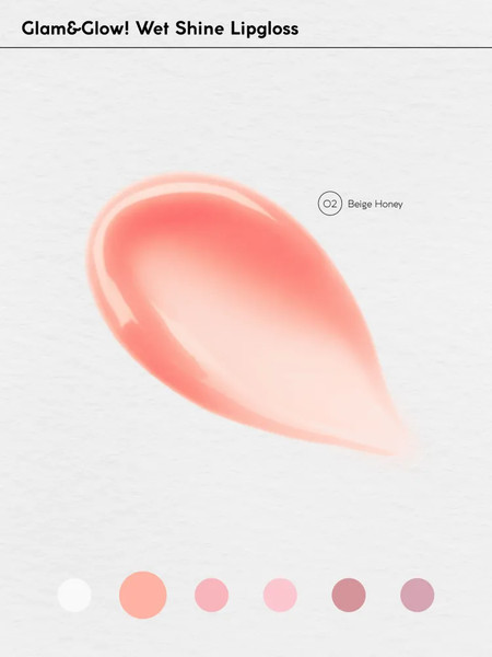 Изображение товара Блеск для губ Monic Beauty Glam&Glow! Wet Shine тон 02 Beige Honey