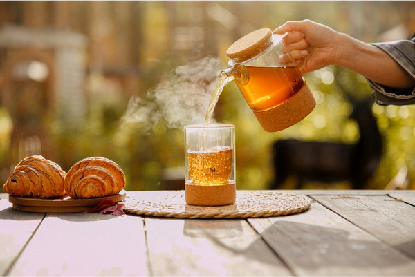 Изображение товара Стакан Sima-Land Home Алькорноке На пробковой подставке / 10071494 (300мл)