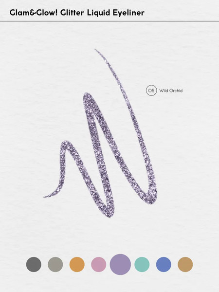 Изображение товара Подводка для глаз жидкая Monic Beauty Glam&Glow! тон 05 Wild Orchid