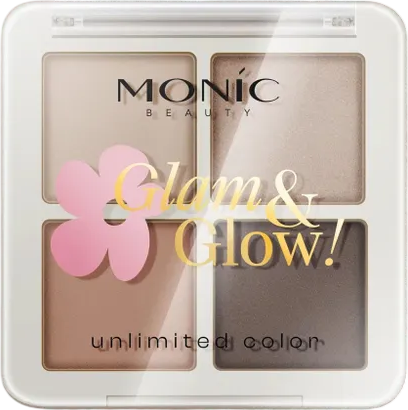 Изображение товара Палетка теней для век Monic Beauty Glam&Glow! Unlimited All Day Color тон 02 Milky Way