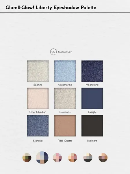 Изображение товара Палетка теней для век Monic Beauty Liberty тон 02 Moonlit Sky