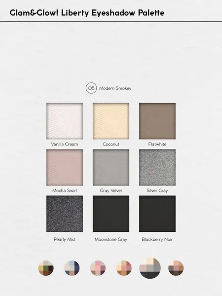 Изображение товара Палетка теней для век Monic Beauty Liberty тон 05 Modern Smokey