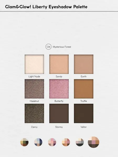 Изображение товара Палетка теней для век Monic Beauty Liberty тон 06 Mysterious Forest