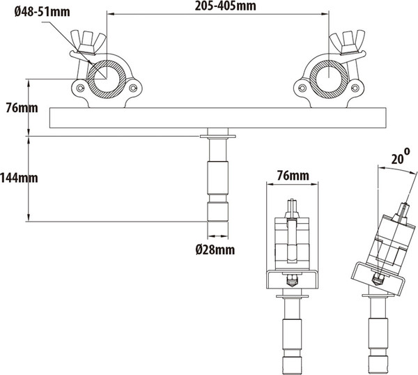 Изображение товара Кронштейн для штатива Kupo KCP-835 Truss Coupler