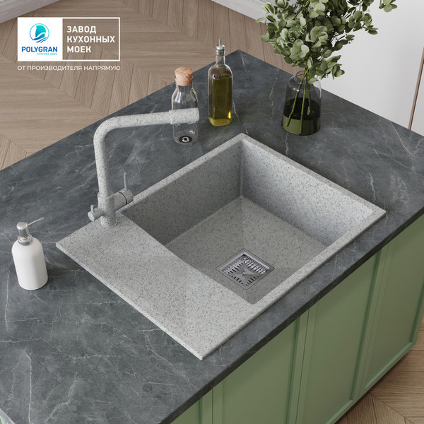 Изображение товара Мойка кухонная Polygran Blade 660 (светло-серый)