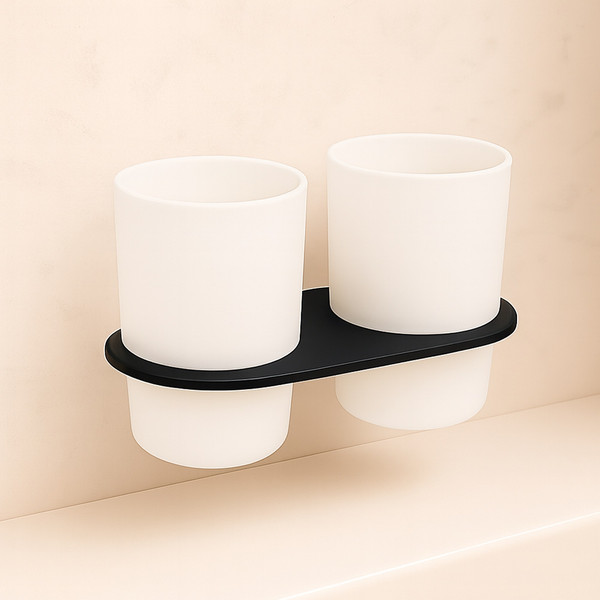 Изображение товара Набор аксессуаров для ванной и туалета Lauter 21SH2082 + 21SH42092 + 21SH212 (Matt Black, 3 предмета)