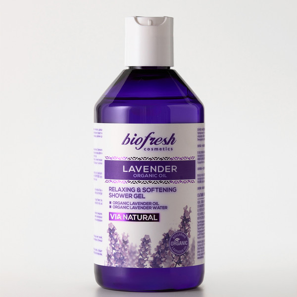 Изображение товара Гель для душа Lavender organic oil Смягчающий и расслабляющий (300мл)