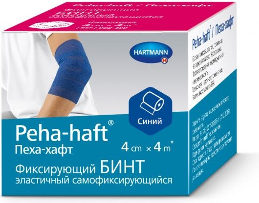 Изображение товара Бинт Peha-haft Когезивный 4x400 (синий)