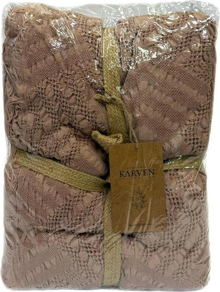 Изображение товара Плед Karven Муслиновый Евро 220x240 / PL027 CARMEN v4/Kahve