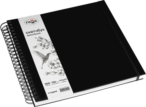 Изображение товара Скетчбук ГАММА Студия / 35S03S7100WB (100л, черный)