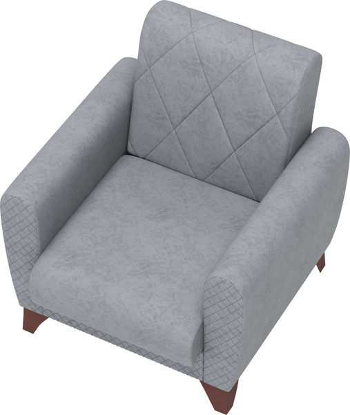 Изображение товара Кресло мягкое Олмеко Эдвин М (велюр Ocean 023 серый)