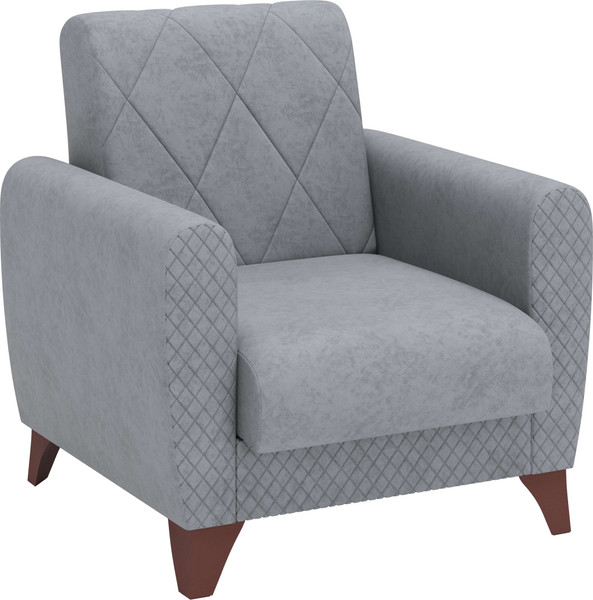 Изображение товара Кресло мягкое Олмеко Эдвин М (велюр Ocean 023 серый)