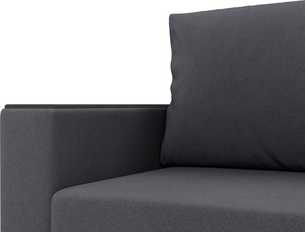 Изображение товара Диван Олмеко Гермес 3-х местный (велюр Parma 27 темно-серый)