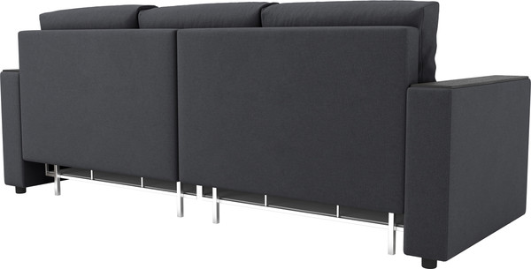 Изображение товара Диван Олмеко Гермес 3-х местный (велюр Parma 27 темно-серый)