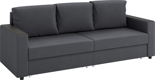 Изображение товара Диван Олмеко Гермес 3-х местный (велюр Parma 27 темно-серый)