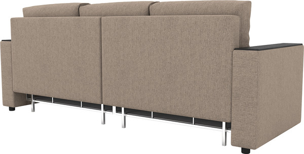 Изображение товара Диван Олмеко Гермес 3-х местный (рогожка светло-бежевая)