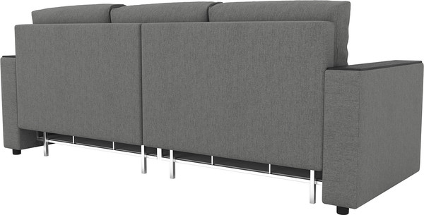 Изображение товара Диван Олмеко Гермес 3-х местный (рогожка серая)