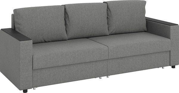 Изображение товара Диван Олмеко Гермес 3-х местный (рогожка серая)