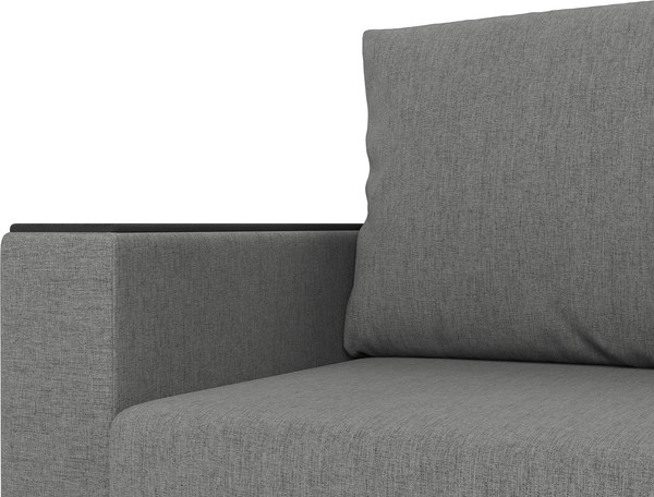 Изображение товара Диван Олмеко Гермес 3-х местный (рогожка серая)