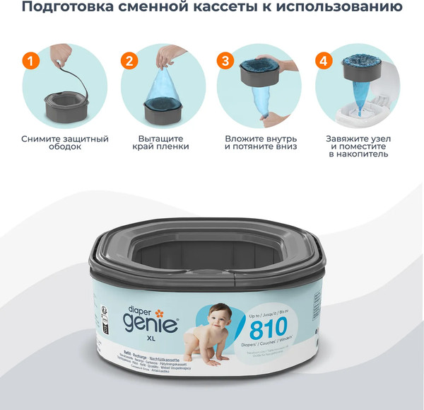 Изображение товара Накопитель подгузников Angelcare Diaper Genie Select / 2502 (мятный)