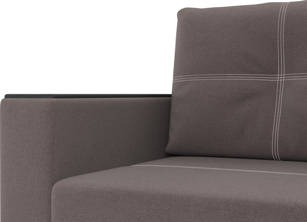 Изображение товара Диван Олмеко Смарт 3-х местный (велюр Parma 14 коричневый)