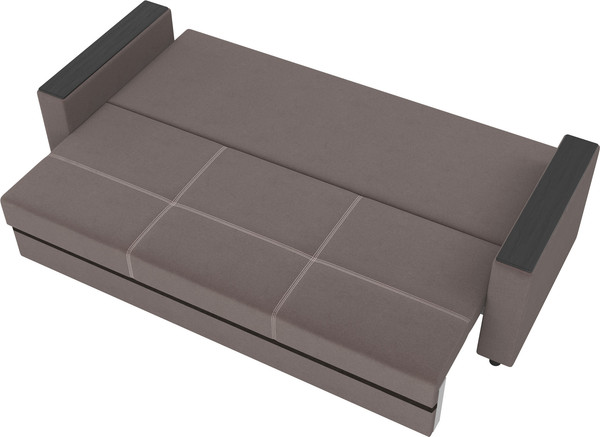 Изображение товара Диван Олмеко Смарт 3-х местный (велюр Parma 14 коричневый)