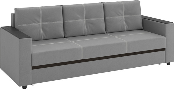 Изображение товара Диван Олмеко Смарт 3-х местный (велюр Parma 25 серый)