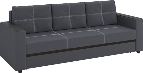 Изображение товара Диван Олмеко Смарт 3-х местный (велюр Parma 27 темно-серый)