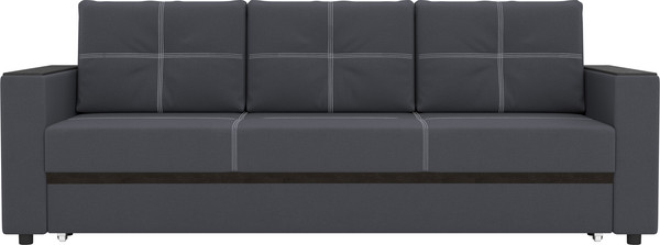 Изображение товара Диван Олмеко Смарт 3-х местный (велюр Parma 27 темно-серый)