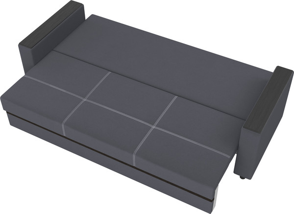 Изображение товара Диван Олмеко Смарт 3-х местный (велюр Parma 27 темно-серый)