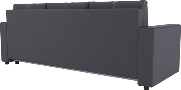 Изображение товара Диван Олмеко Смарт 3-х местный (велюр Parma 27 темно-серый)