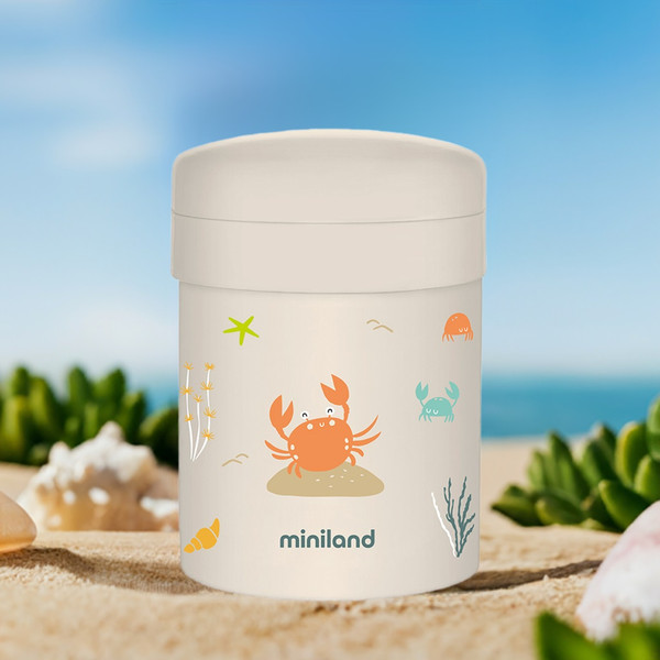 Изображение товара Термос для еды Miniland Thermetic Ocean 700мл Crabsy / 89682 (бежевый/крабы)