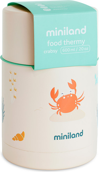 Изображение товара Термос для еды Miniland Food Thermy Ocean Crabsy / 89642 (600мл, бежевый/крабы)