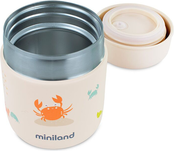 Изображение товара Термос для еды Miniland Thermy Ocean Mini Crabsy / 89643 (280мл, бежевый/крабы)