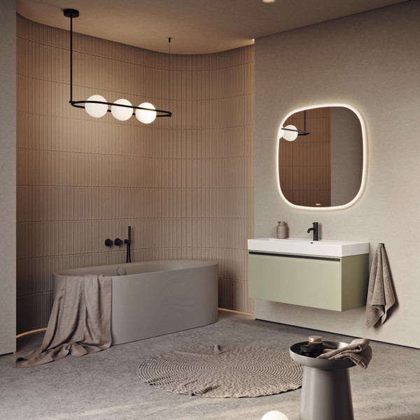 Изображение товара Тумба с умывальником Aqwella Pure PUR0110SH+4610119205164