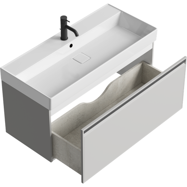 Изображение товара Тумба с умывальником Aqwella Pure PUR0110ST+4610119205164