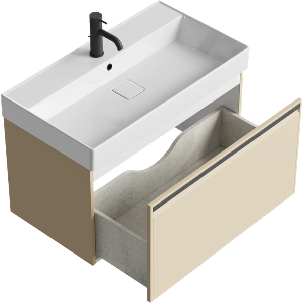 Изображение товара Тумба с умывальником Aqwella Pure PUR0108KS+4610119205126