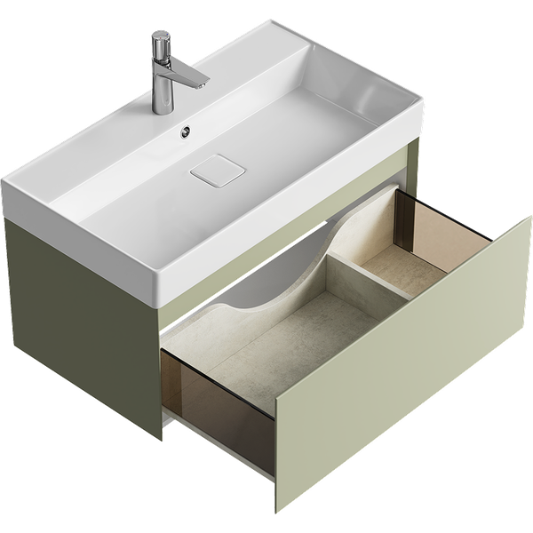 Изображение товара Тумба с умывальником Aqwella Geometria GE01081SH+4610119205126