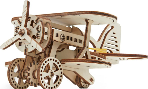 Изображение товара Самолет игрушечный Drovo Самолет Биплан / DR036